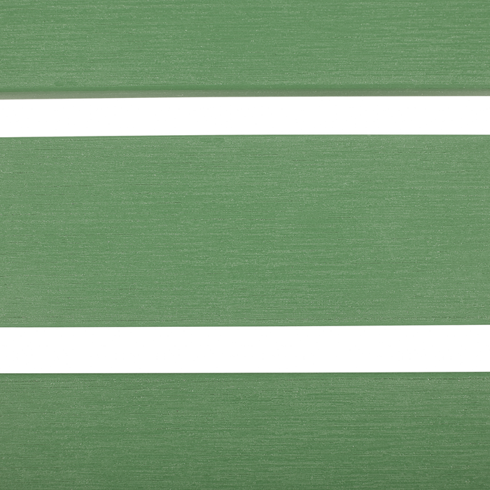 Poggiapiedi da giardino in plastica verde legno resistente agli agenti atmosferici a doghe in stile moderno