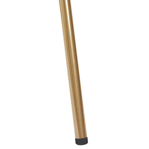 Set di 2 Sedie da Pranzo Velluto Blu Gambe in Metallo dorato senza braccioli Retro Glam