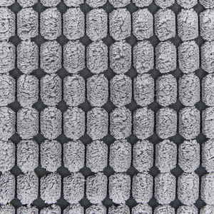 Set di 2 cuscini con motivo geometrico e Federe Rimovibile 45 x 45 cm velluto Grigio