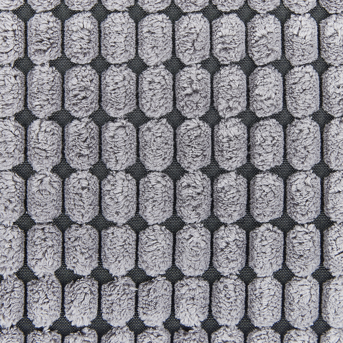 Set di 2 cuscini con motivo geometrico e Federe Rimovibile 45 x 45 cm velluto Grigio