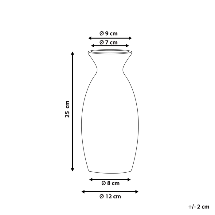 Vaso per Fiori Decorativo in gres porcellanato Impermeabile Blu e Bianco