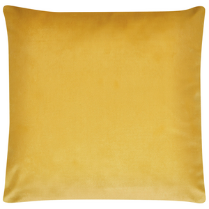 Set di 2 Cuscini decorativi con motivo geometrico Dorato 45 x 45 cm velluto Giallo