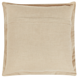 Set di 2 cuscini decorativi beige 45 x 45 cm sfoderabili con cerniera stile boho tradizionale