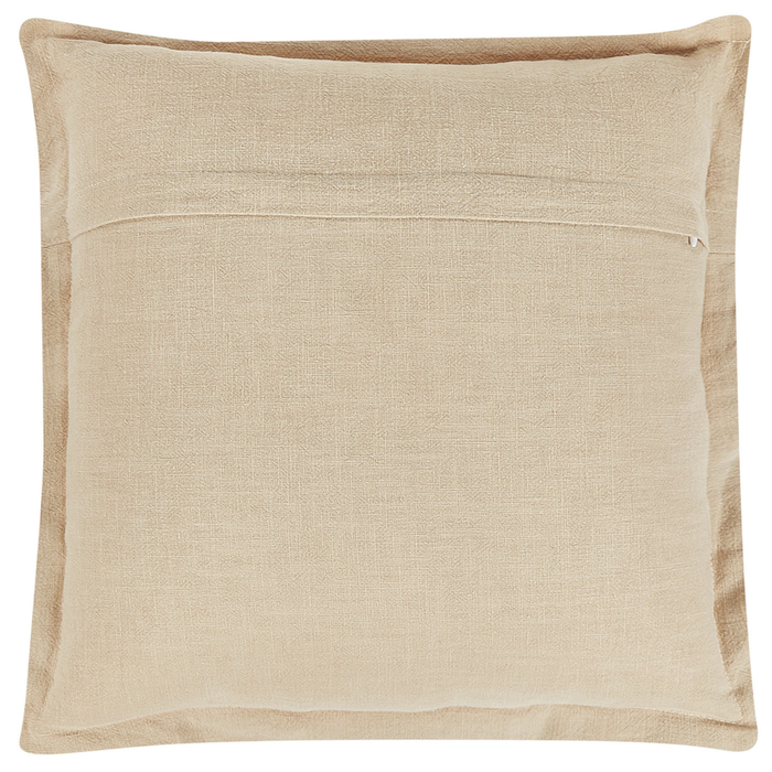 Set di 2 cuscini decorativi beige 45 x 45 cm sfoderabili con cerniera stile boho tradizionale