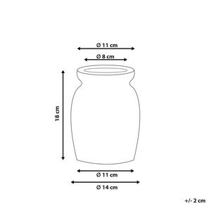 Vaso per fiori decorativo effetto craquelé motivo floreale bianco e blu navy