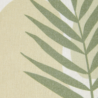 Set di 2 cuscini con motivo a foglia 45 x 45 cm di colore verde e beige salotto camera da letto stile boho moderno