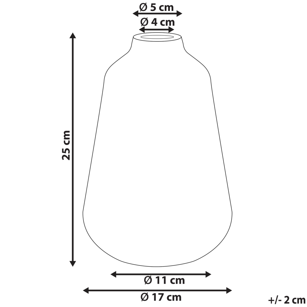 Vaso per fiori in gres porcellanato bianco e blu effetto invecchiato vaso per interni 25 cm