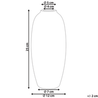 Vaso per fiori in gres porcellanato con motivo floreale stile retrò bianco e blu