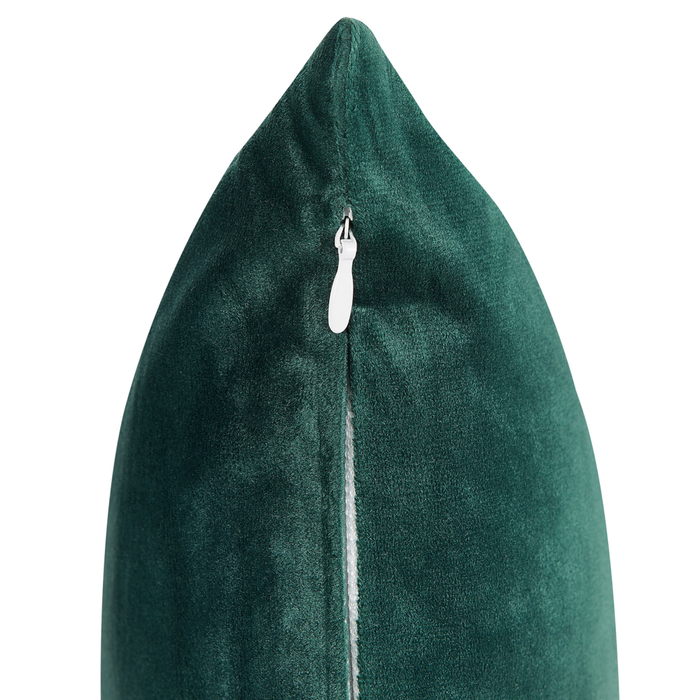 Set di 2 cuscini decorativi con motivo geometrico Verde 45 x 45 cm