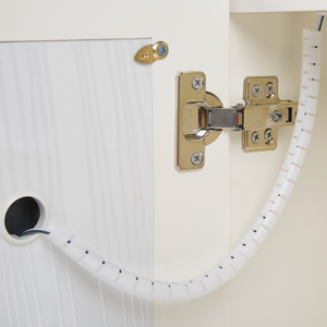 Armadietto a specchio per bagno in multistrato argento 60 x 60 cm Armadio pensile a 2 ante con luci a LED