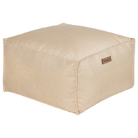 Moderno Pouf Intrecciato da Salotto 50 x 30 cm Motivo Beige Chiaro