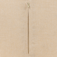 Moderno Pouf Intrecciato da Salotto 50 x 30 cm Motivo Beige Chiaro