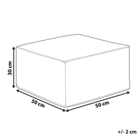 Moderno Pouf Intrecciato da Salotto 50 x 30 cm Motivo Beige Chiaro