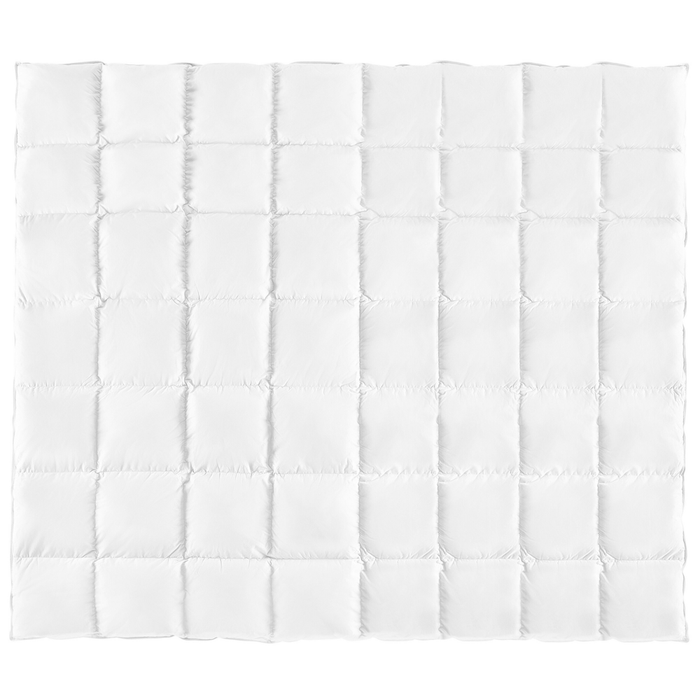 Piumino in cotone Japara bianco King Size 200 x 220 cm imbottitura in piumino d'anatra trapuntato biancheria da letto camera da letto