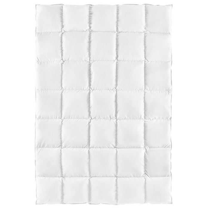 Piumino in cotone Japara bianco misura singola 135 x 200 cm imbottitura in piumino d'anatra trapuntato biancheria da letto camera da letto