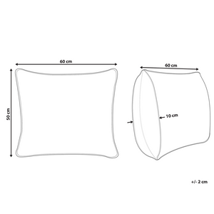 Cuscino da letto guanciale Cotone Bianco Piumino D'anatra e Piume 50 x 60 cm Medio Morbido