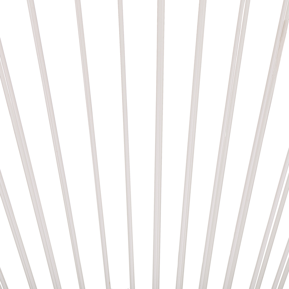 Sedia da Giardino rattan sintetico a Raggi Bianco Resistente Agenti Atmosferici