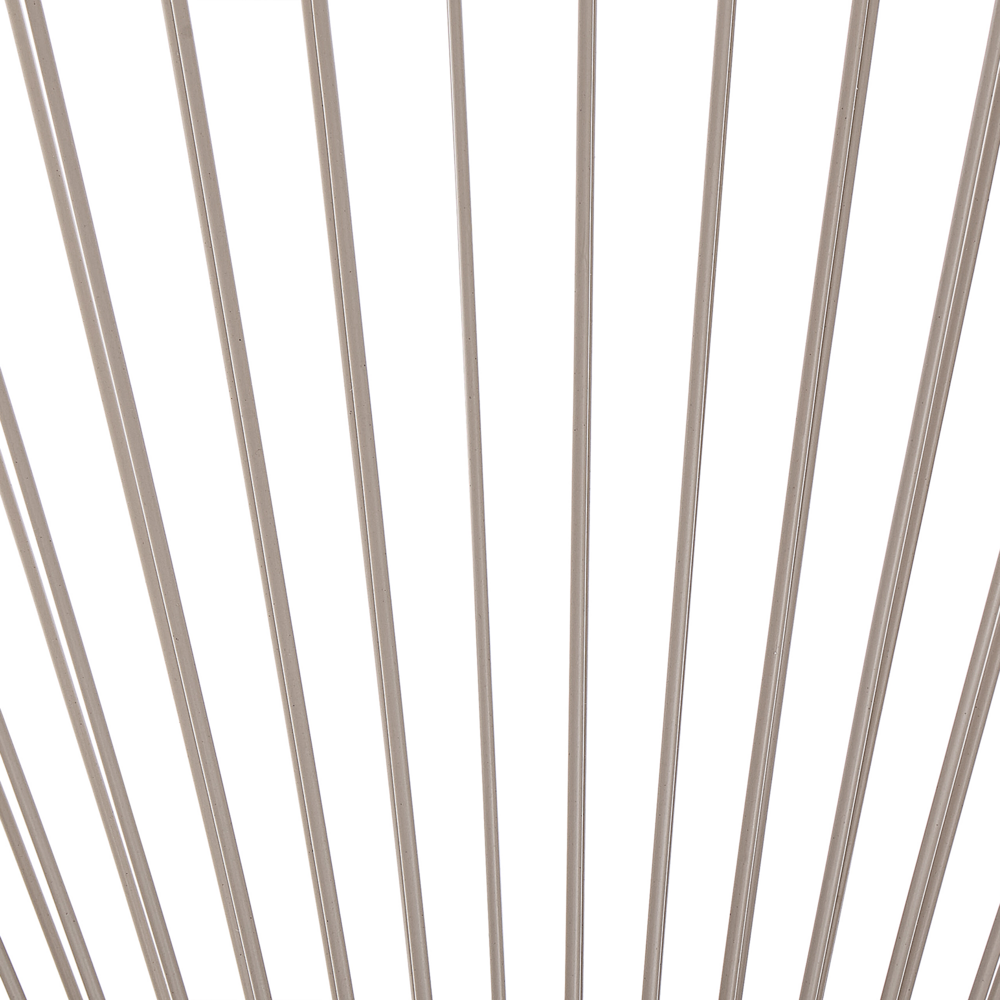 Set di 2 Sedie da Giardino Grigio Chiaro Rattan Sintetico Resistente