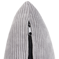 Divano in velluto a coste grigio chiaro velluto a coste 3 posti confortevole soggiorno moderno retrò