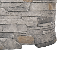 Riscaldatore per braciere grigio Nero copertura in rete rotonda per esterno