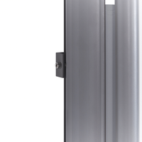 Tenda Laterale da Sole Estraibile Per Giardino Rettangolare 160 x 300 cm Grigio Chiaro