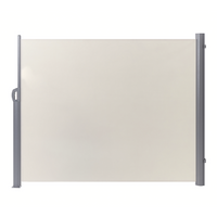 Tenda Laterale da Sole Estraibile Per Giardino Rettangolare 160 x 300 cm Beige