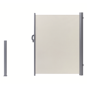 Tenda Laterale da Sole Estraibile Per Giardino Rettangolare 160 x 300 cm Beige