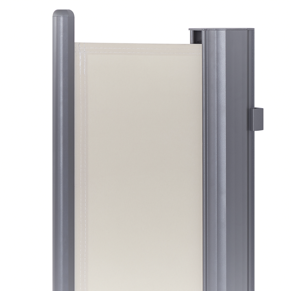 Tenda Laterale da Sole Estraibile Per Giardino Rettangolare 160 x 300 cm Beige