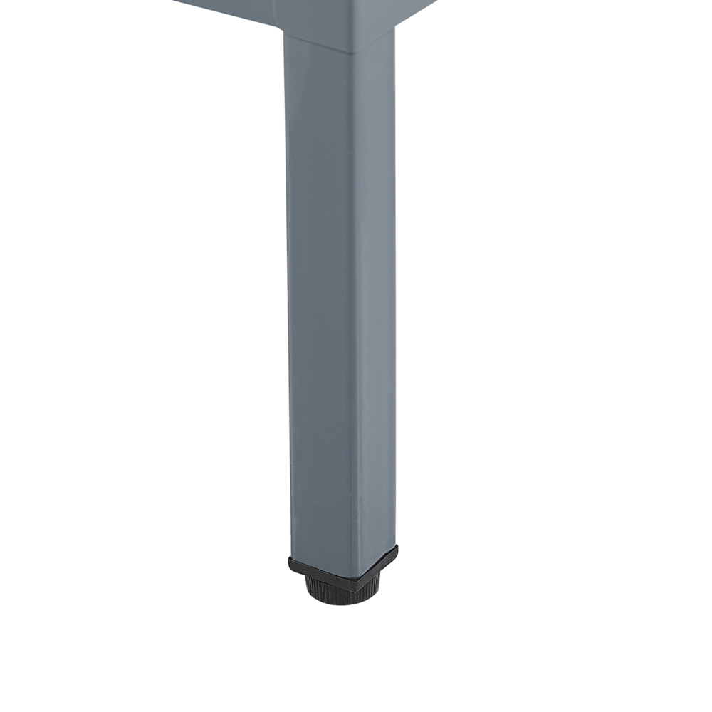 Credenza a 2 ante in acciaio grigio Home Office Mobili Ripiani Tappi per gambe Design industriale