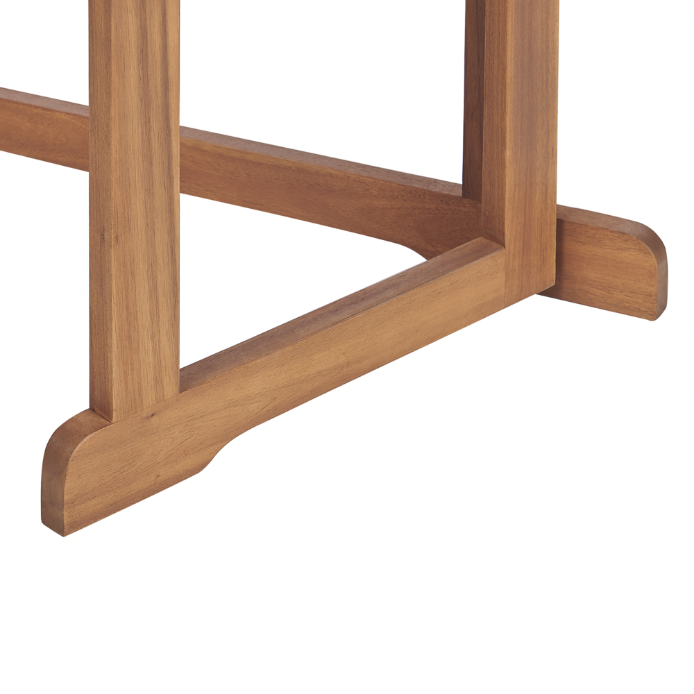 Balcone Tavolo pieghevole Piano regolabile 110 x 47 cm Terrazza legno di acacia