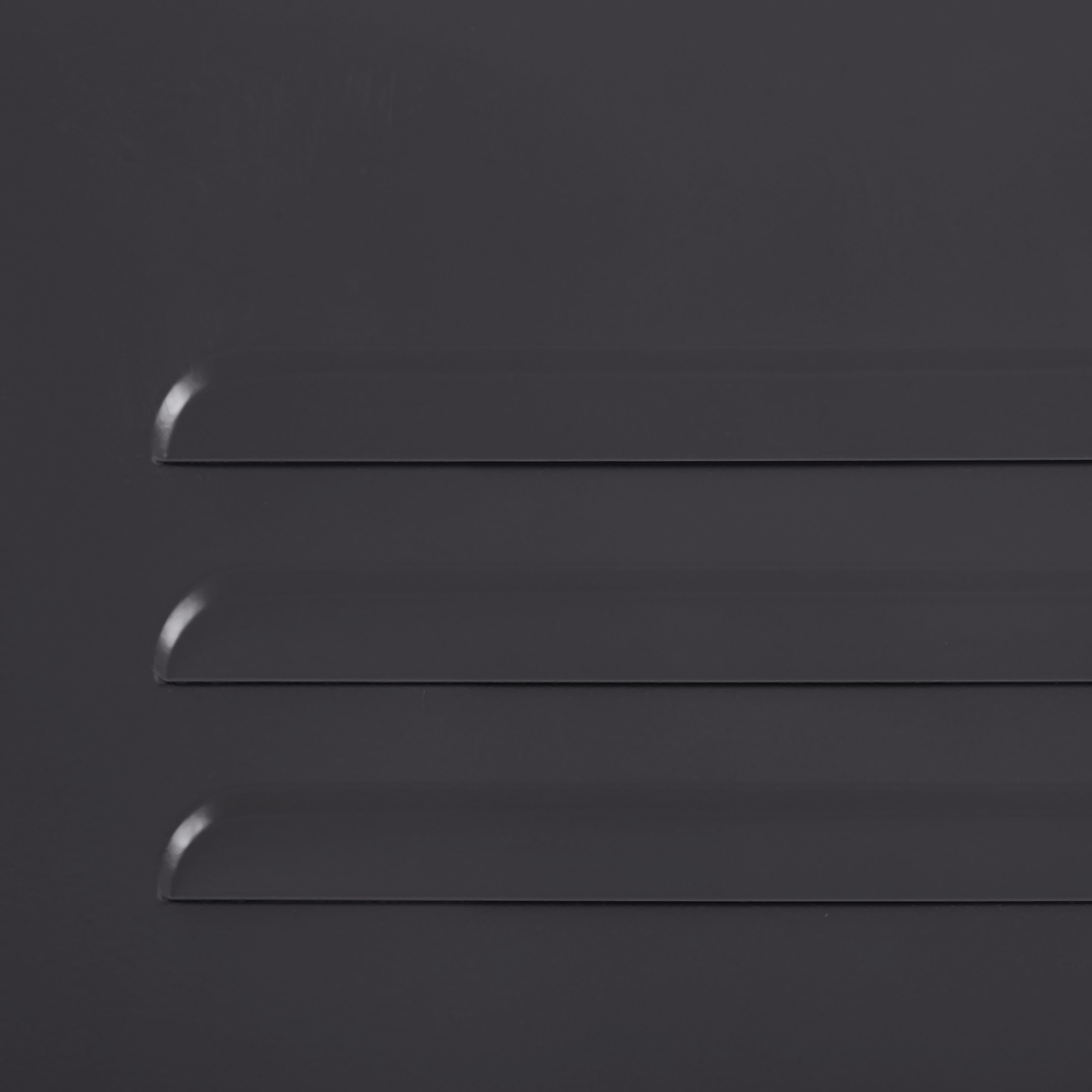 Credenza a 2 ante in acciaio Nero Mobili per ufficio a casa Ripiani per gambe Design industriale