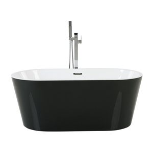 Moderna Vasca da Bagno Freestanding in Acrilico Sanitario Nero cm