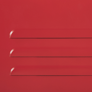 Armadio a 4 cassetti in metallo rosso in acciaio stile industriale per il soggiorno dell'home office