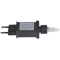 Decorazione da Giardino Natalizia Albero di Natale 60 cm con Luci LED Argento