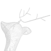 Moderna Decorazione con Luci LED Albero di Natale 35 cm in Legno Chiaro