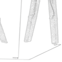 Moderna Decorazione con Luci LED Albero di Natale 35 cm in Legno Chiaro