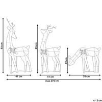 Moderna Decorazione con Luci LED Albero di Natale 35 cm in Legno Chiaro