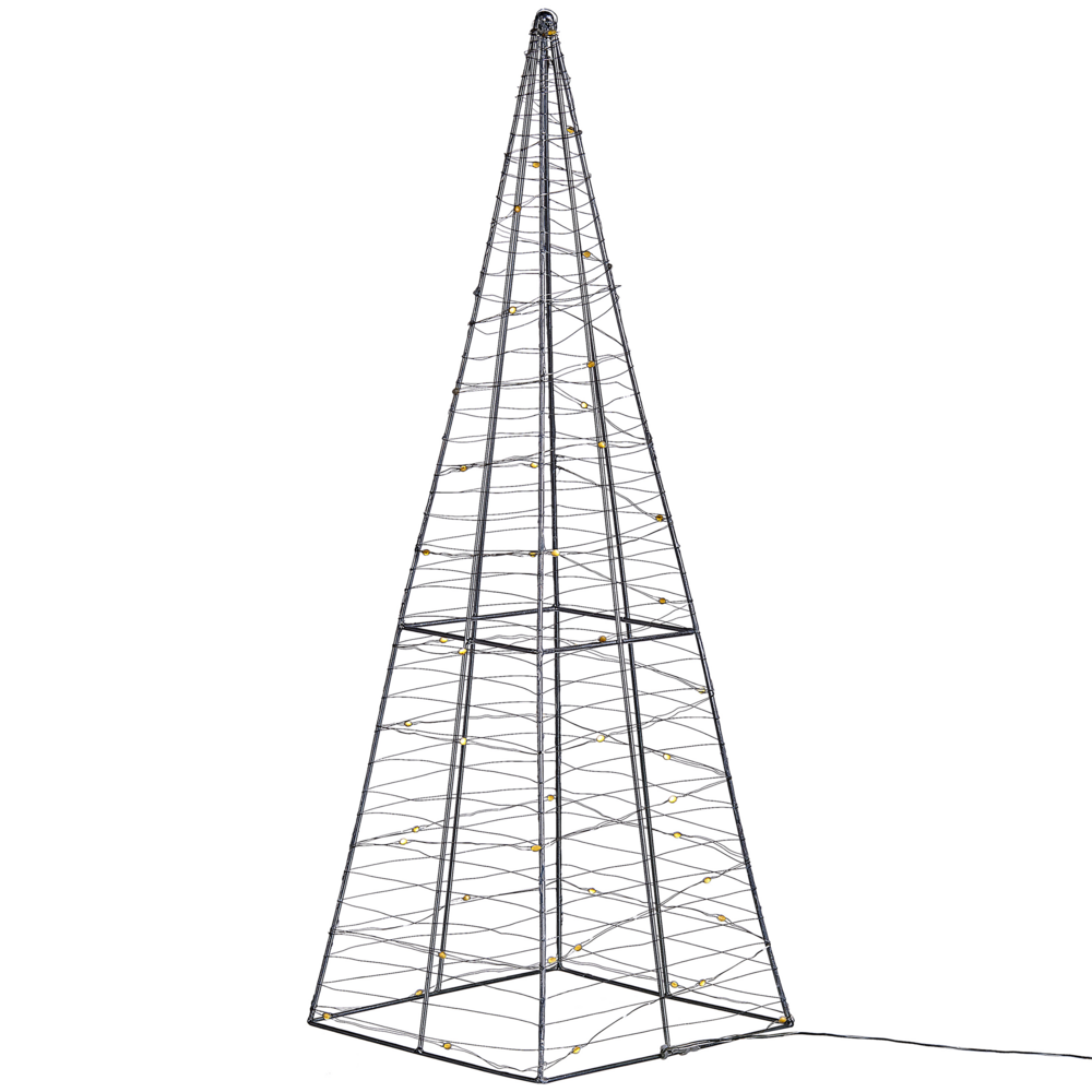 Decorazione a Forma di Stella Scandinava in Legno Chiaro con Luci LED