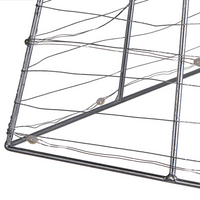 Decorazione a Forma di Stella Scandinava in Legno Chiaro con Luci LED