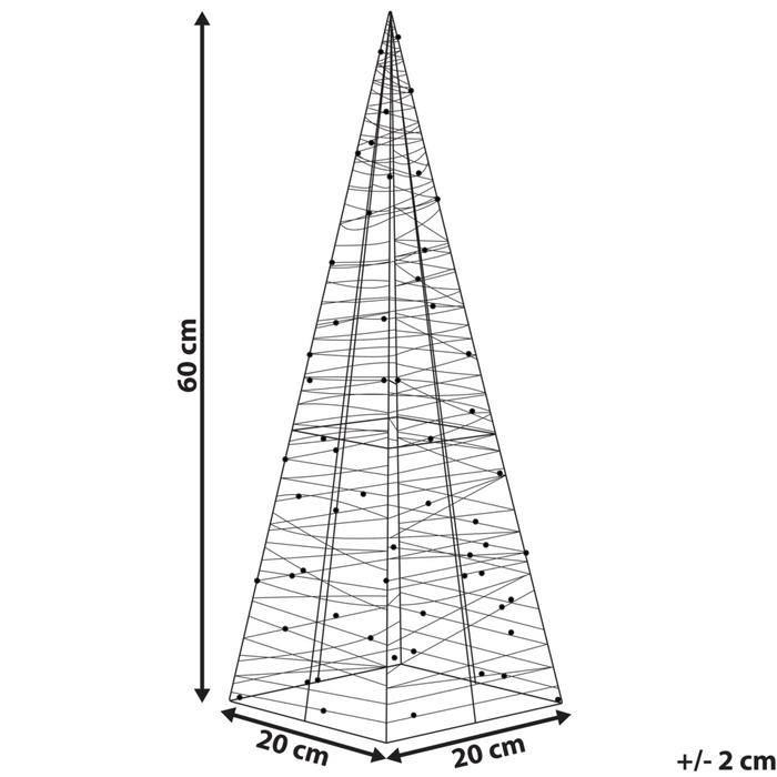 Decorazione a Forma di Stella Scandinava in Legno Chiaro con Luci LED