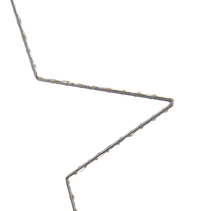 Set di 3 Stelle Natalizie Decorazione per Interno ed Esterno con Luci a LED Stella Bianca in Metallo