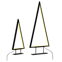 Set di 3 Decorazioni con Luci LED Animali Natalizi Struttura in Metallo Bianco