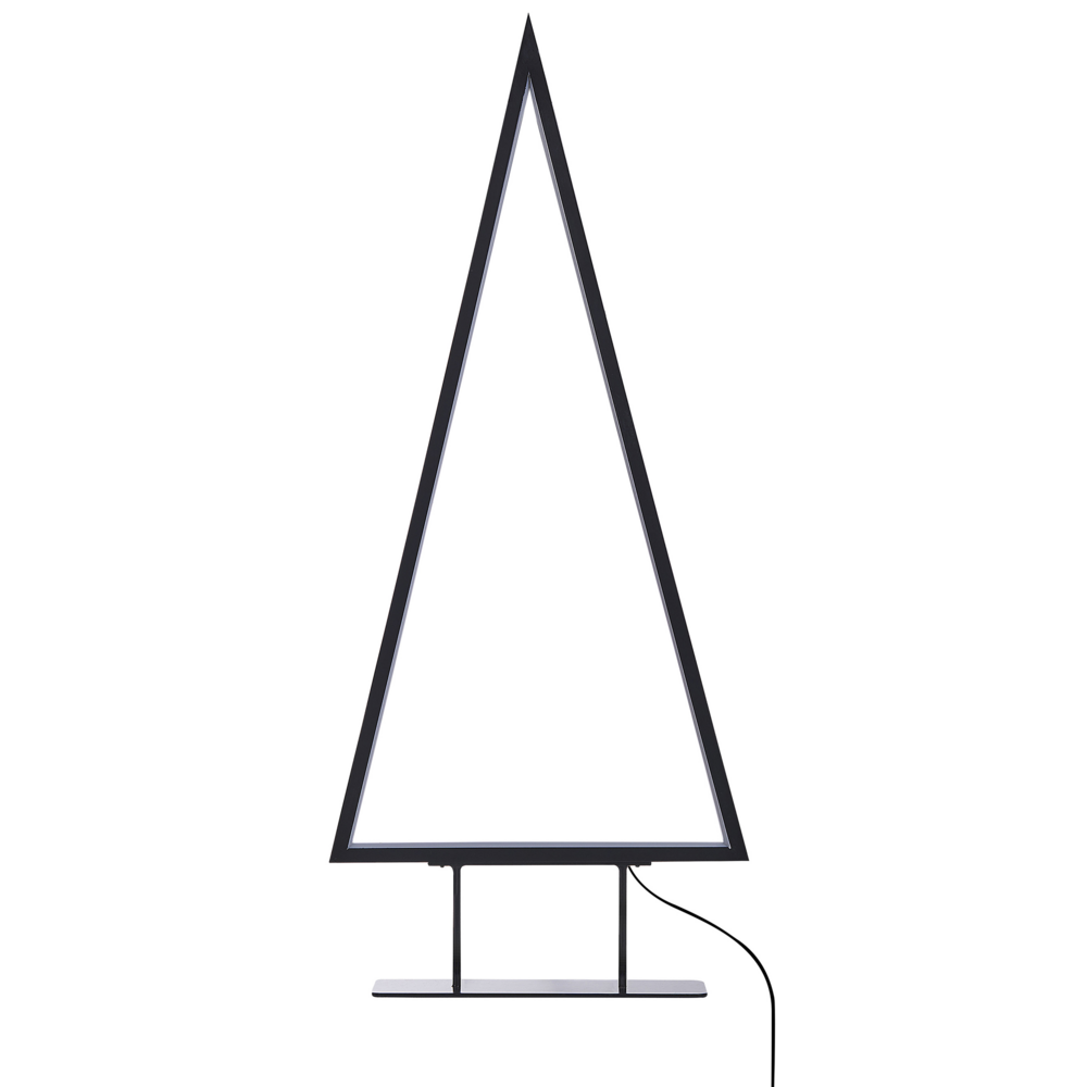 Set di 3 Decorazioni con Luci LED Animali Natalizi Struttura in Metallo Bianco