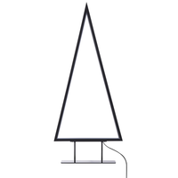 Set di 3 Decorazioni con Luci LED Animali Natalizi Struttura in Metallo Bianco