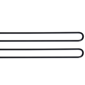 Set di 2 Alberi di Natale Decorativi con Luci a LED in Metallo Nero