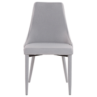 Set di 2 sedie da pranzo Sedie da cucina con sedile e gambe imbottite in tessuto blu