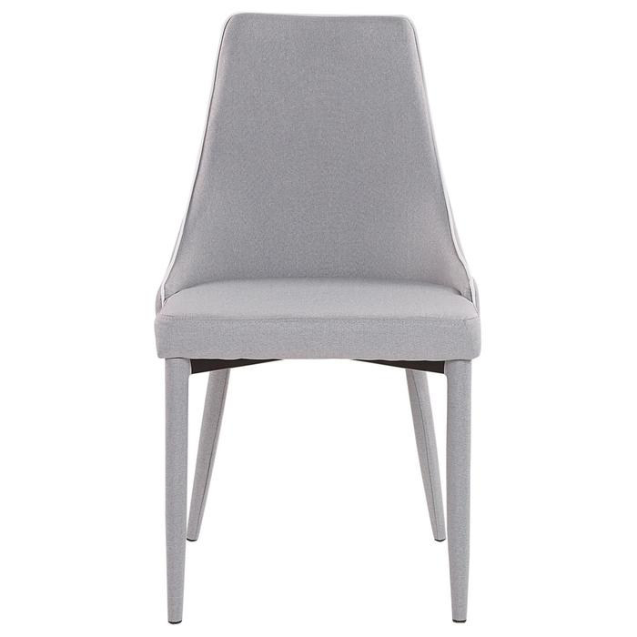 Set di 2 sedie da pranzo Sedie da cucina con sedile e gambe imbottite in tessuto blu