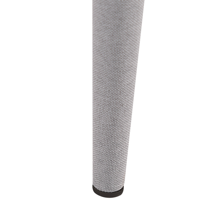 Set di 2 sedie da pranzo Sedie da cucina con sedile e gambe imbottite in tessuto blu