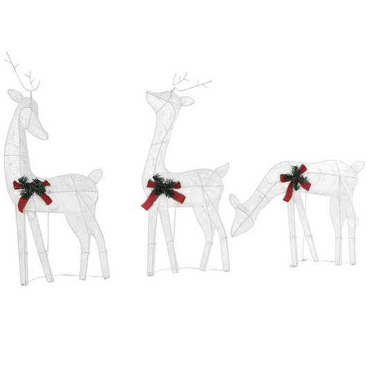 Moderna Decorazione con Luci LED Albero di Natale 35 cm in Legno Chiaro