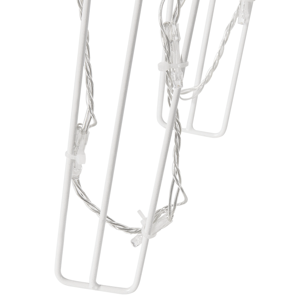 Set di 2 Decorazioni Natalizie da Esterno Renne in Varie Dimensioni con Luci LED Bianco